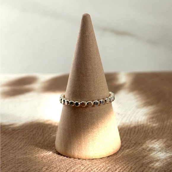 Jewelry - Sterling silver beaded stacking ring